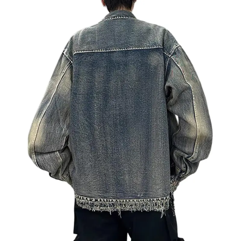 NHZN Denim Jackets Women's Vintage Blue-4