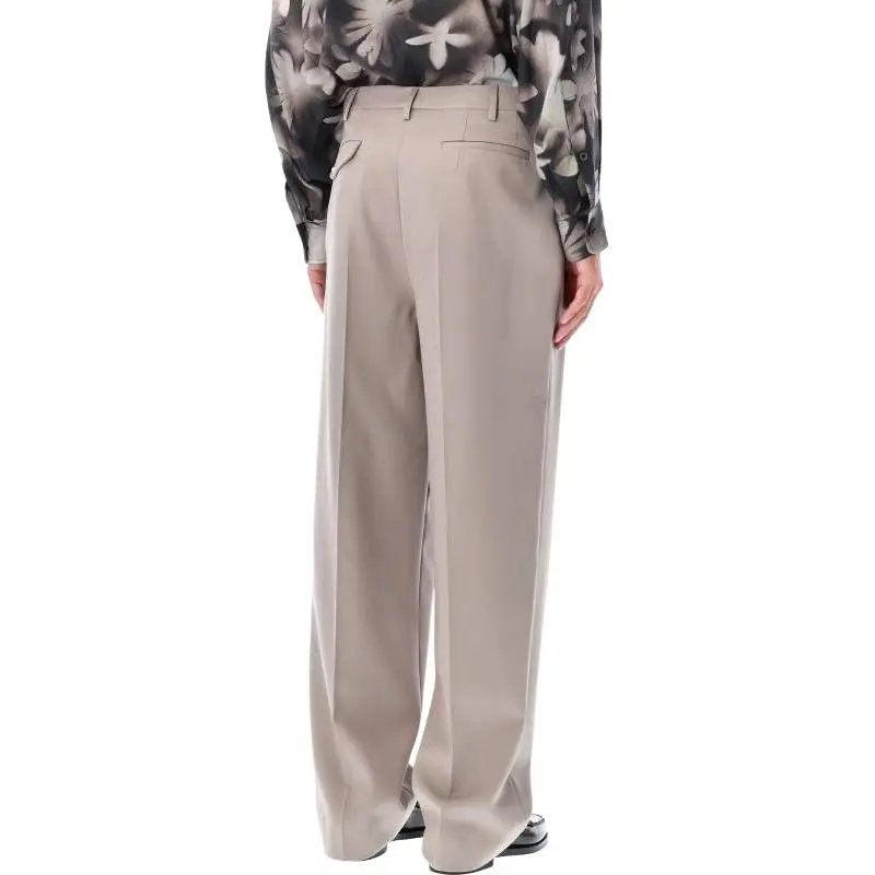 Magliano Pleated Wide Leg Trousers-1