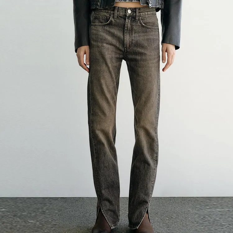 ZARA Jeans Women's Brown-2