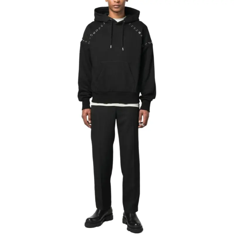 Alexander McQueen Eyelets Detailed Hoodie-1