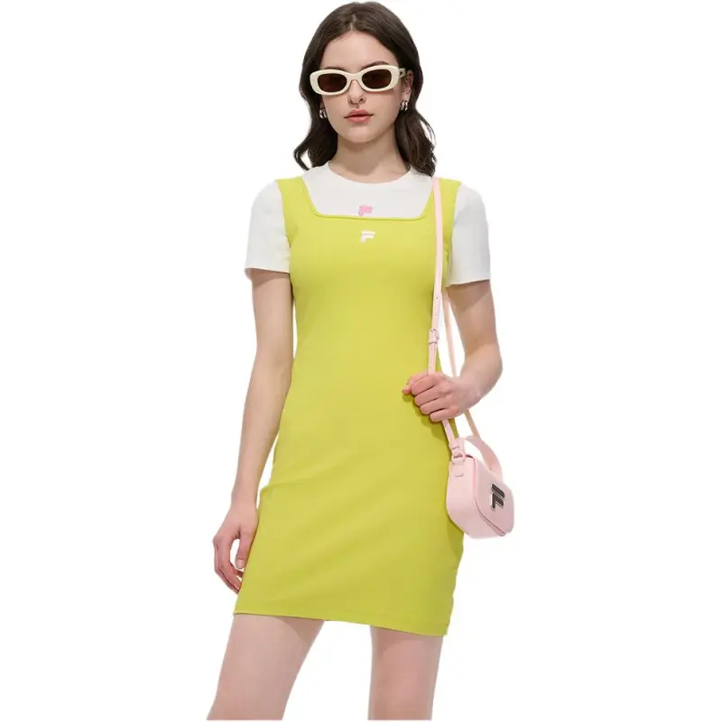 FILA FUSION FOB Collection FUSION LIFE Slip Dress Women's Olive Green L G-1
