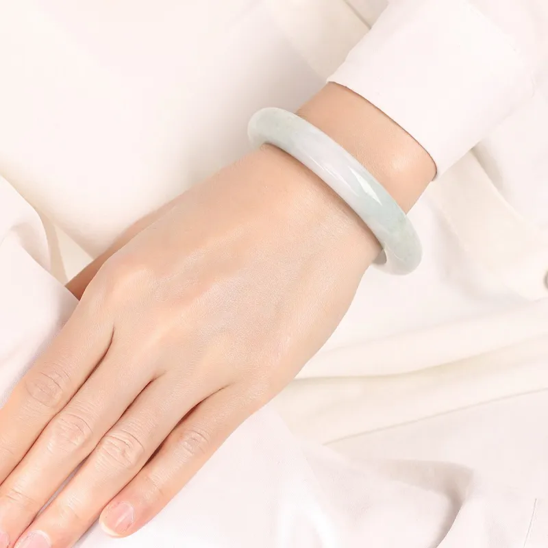 TAMINA Glutinous Jade Jadeite Bangles Women's-4