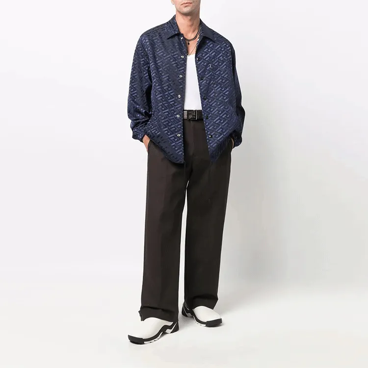 FANSIZHE VERSACE SS22 Jackets Coats Men's Blue-2