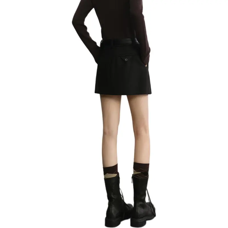 Orange Desire Casual Short Skirts Women's Elegant Black-3