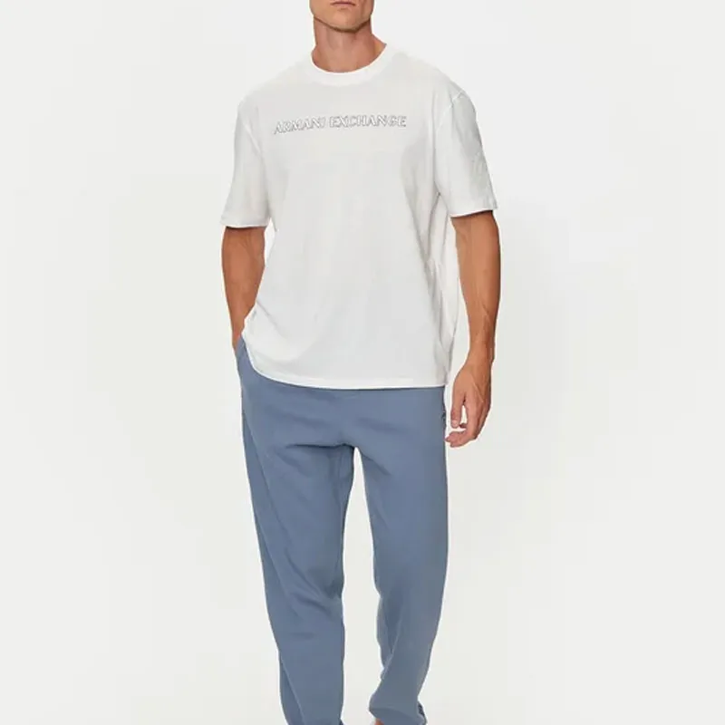 ARMANI EXCHANGE Flocked-logo Cotton T-shirt-3