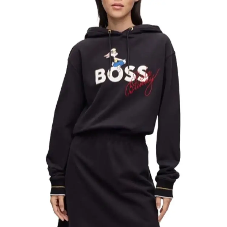 HUGO BOSS HUGO BOSS X LOONEY TUNES SS23 Long Sleeved Dresses Women's Black-1