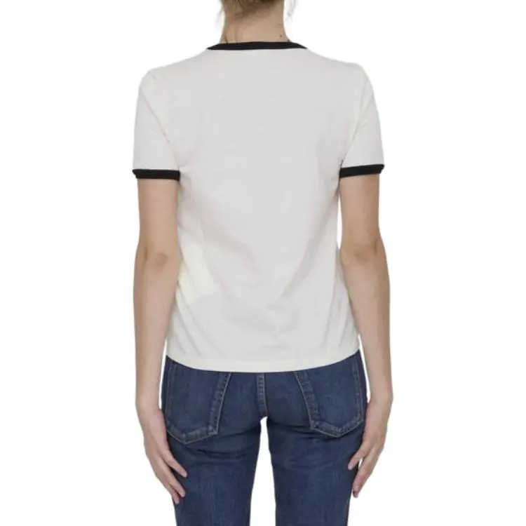 CELINE Triomphe T shirt In Cotton Jersey-3