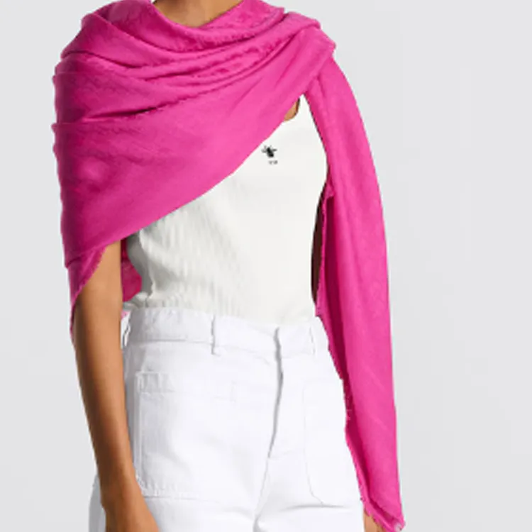 DIOR Wool Shawls Women's Fuchsia-1