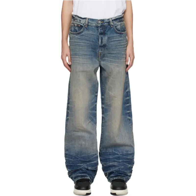 AMIRI Logo Patch Straight Leg Jeans-3
