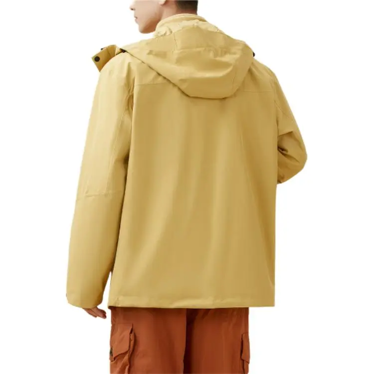 361° Keep Warm From The Wind Windbreaker Jacket Men's Soft Yellow-2
