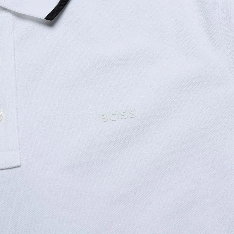 HUGO BOSS Polo Shirts Men White-4
