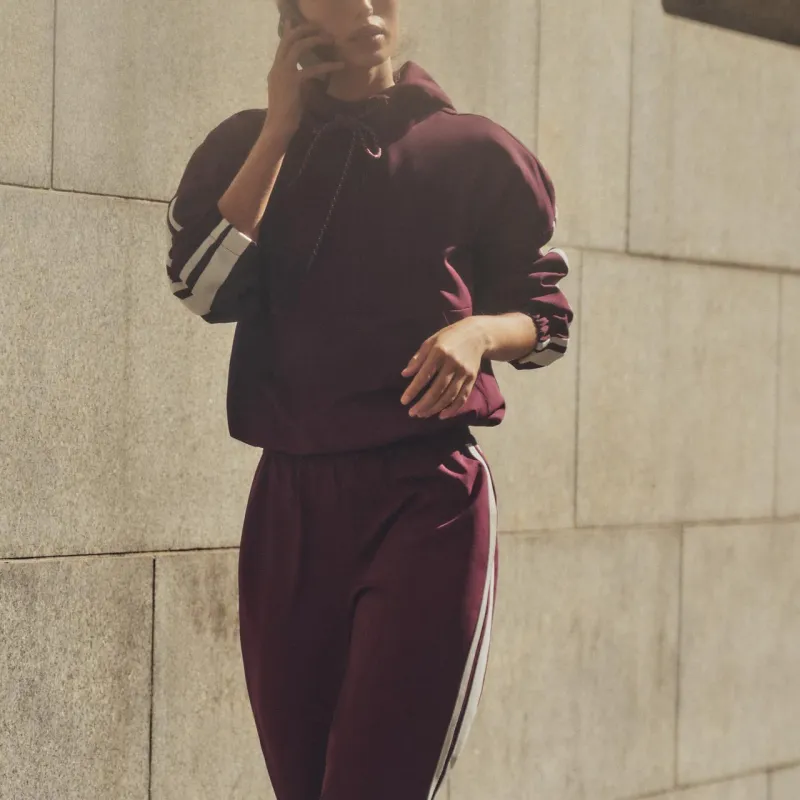 ZARA Sweatshirt Women's Burgundy-2
