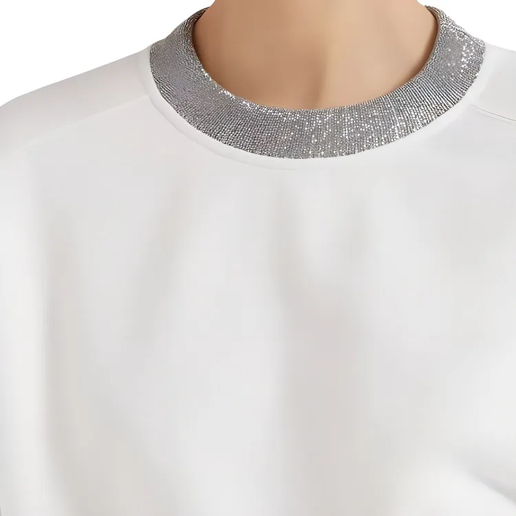 Brunello Cucinelli Monili Detailed Crewneck Sweatshirt-4