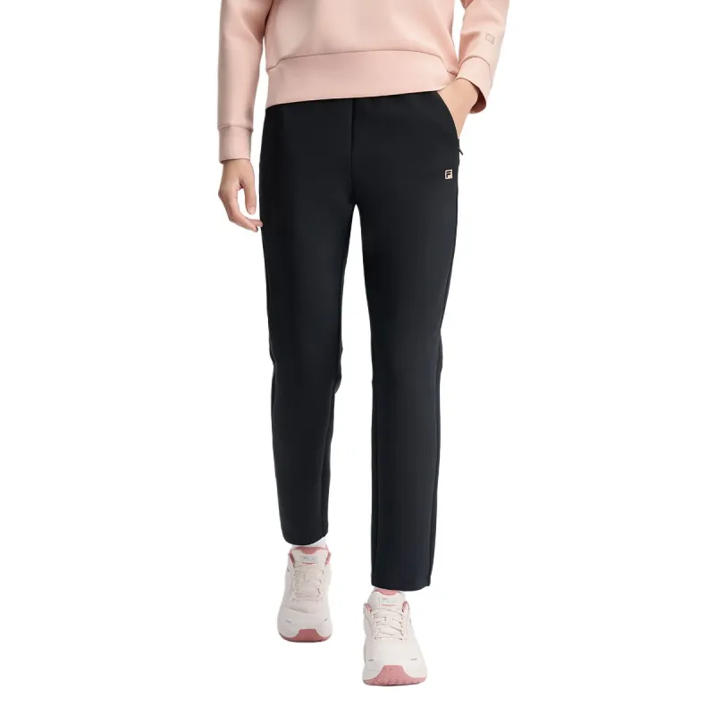 FILA FitnessAthletics Knitted Sports Pants Women's Pitch Black-2