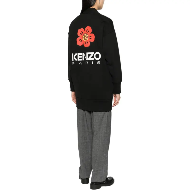 KENZO Logo print Cotton blend Cardigan-3