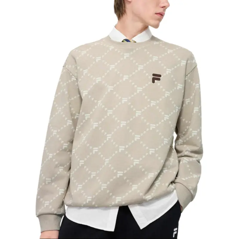 FILA FUSION Sweatshirts Unisex Skin Gray-2