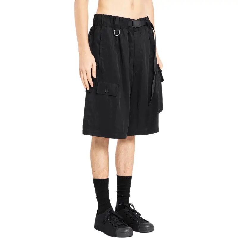 Adidas Y 3 Washed Twill Shorts-2
