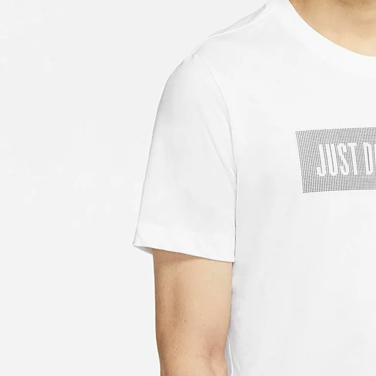 Nike T Shirts Men White-3