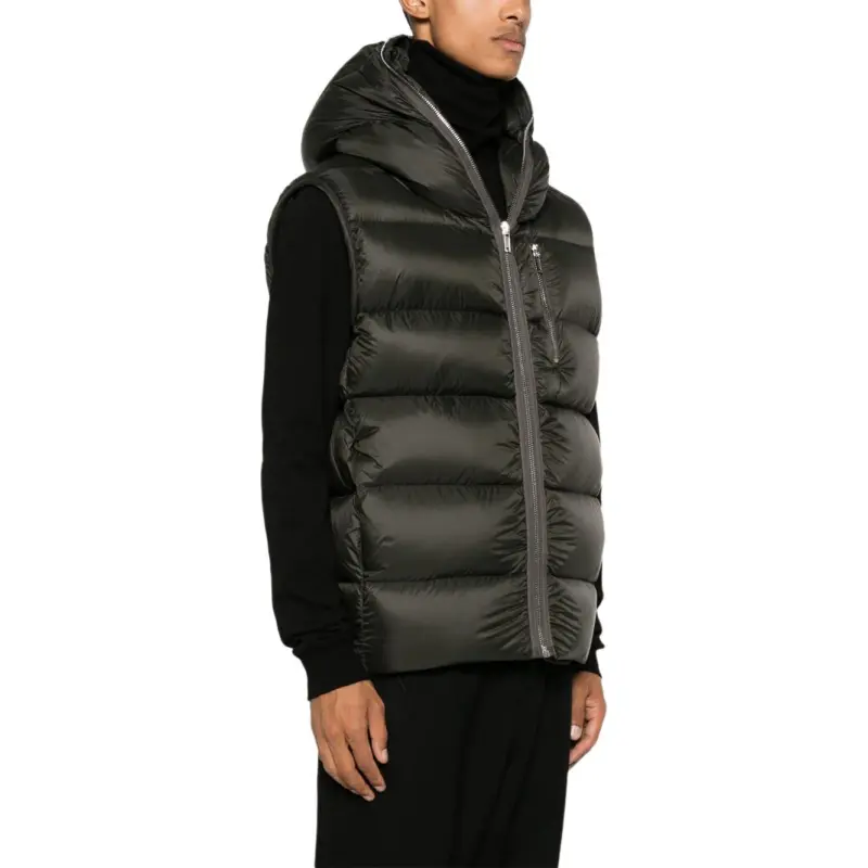 RICK OWENS Sealed Hooded Down Gilet-3