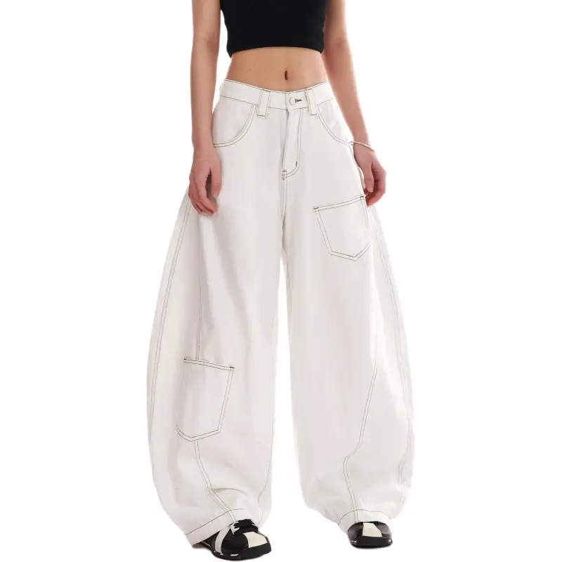 VINMUK Jeans Unisex White-6