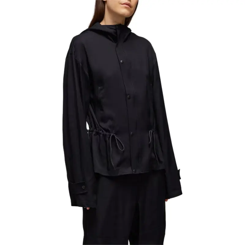 Y 3 Free Shipping With AdiClub Y 3 Rayon Twill Hooded Top-1