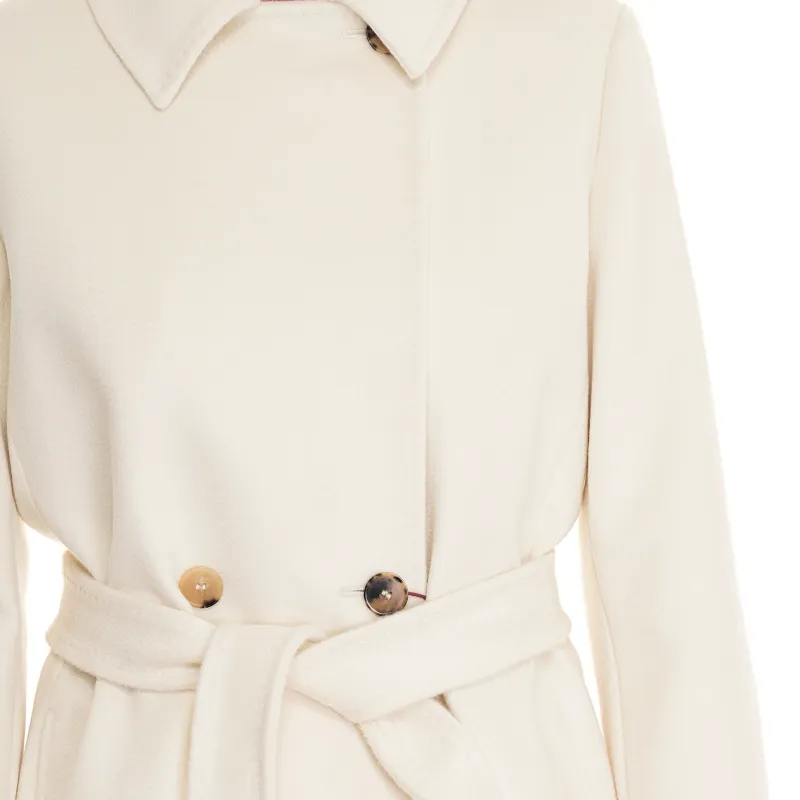 MaxMara Studio Belted Long Sleeved Coat-5