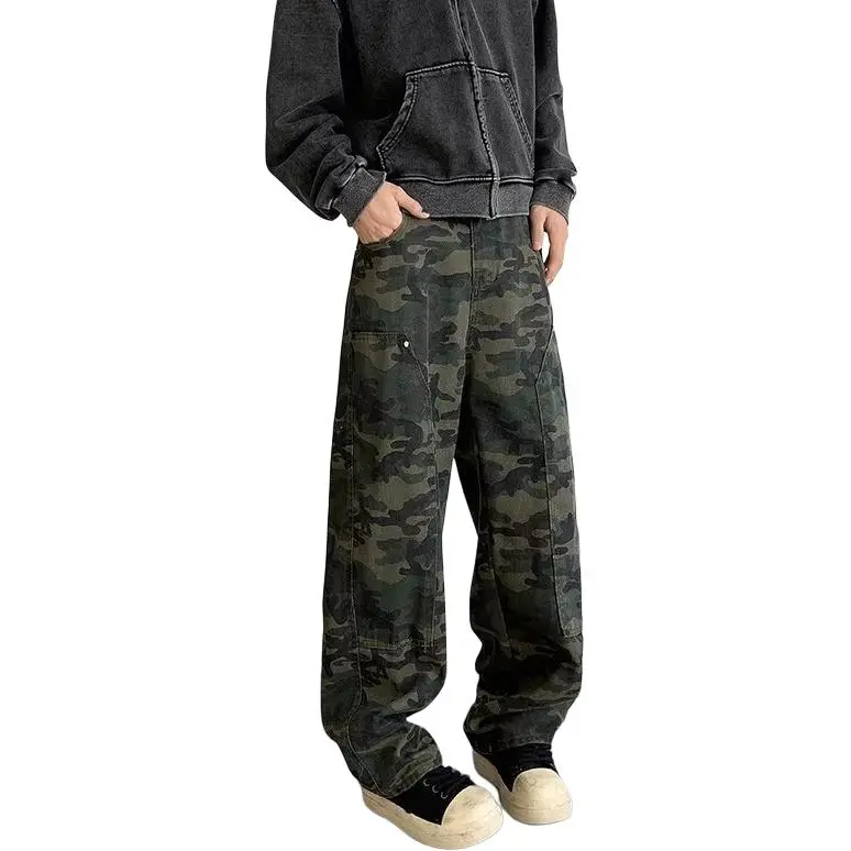 Concubine Zhu Jeans Unisex Camouflage-3