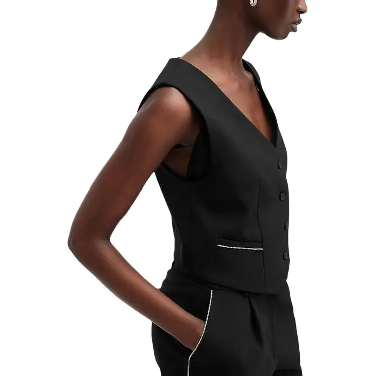 ALLSAINTS Vests Women's Black-2