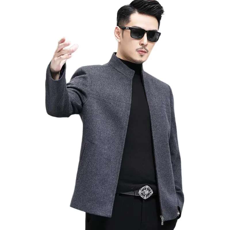 Devanro Jackets Coats Men's Gray-2