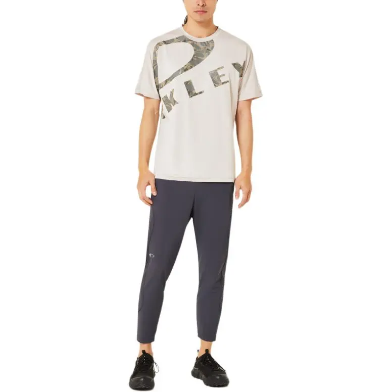 Oakley SS25 T Shirt Men's Gray White-3