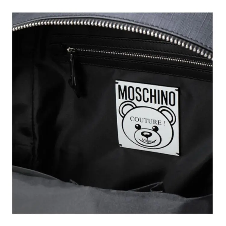MOSCHINO Nylon Backpack Unisex Black-2
