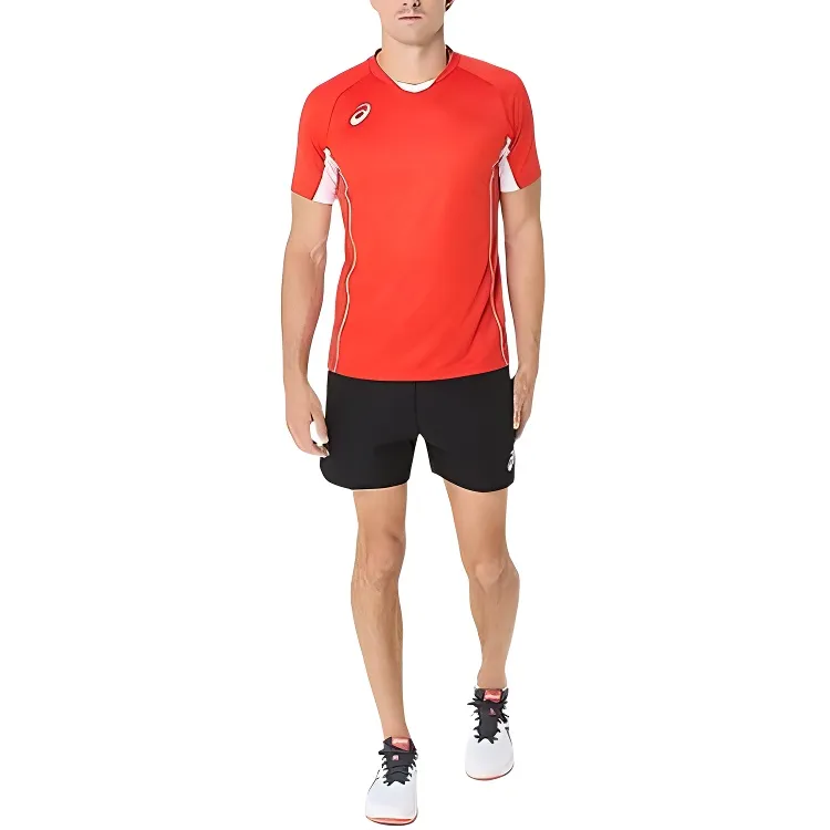 Asics T Shirts Men Red-2