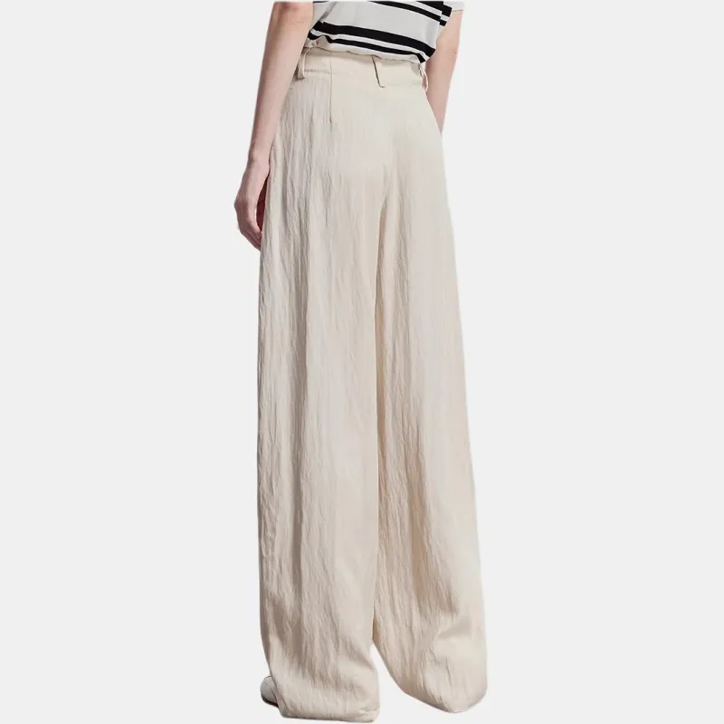 Initial Language Casual Pants Women's Apricot-2