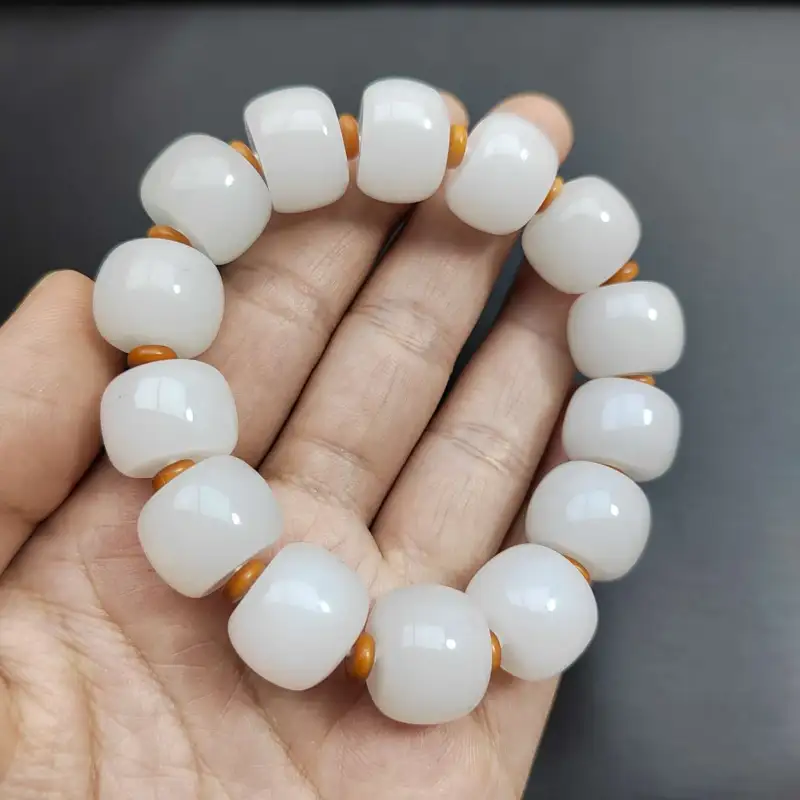 Gifts Golden Silk Jade Bracelets Men's-7