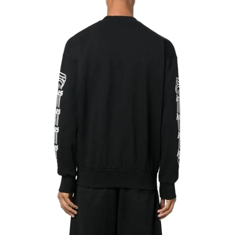 Aries Logo Printed Crewneck Sweatshirt-4