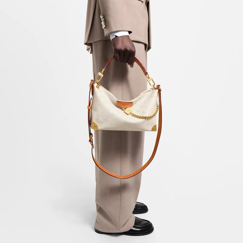 LOUIS VUITTON Monogram Heritage Coated Canvas Shoulder Bag, Crossbody Bag, Handbag Men's Ecru-6