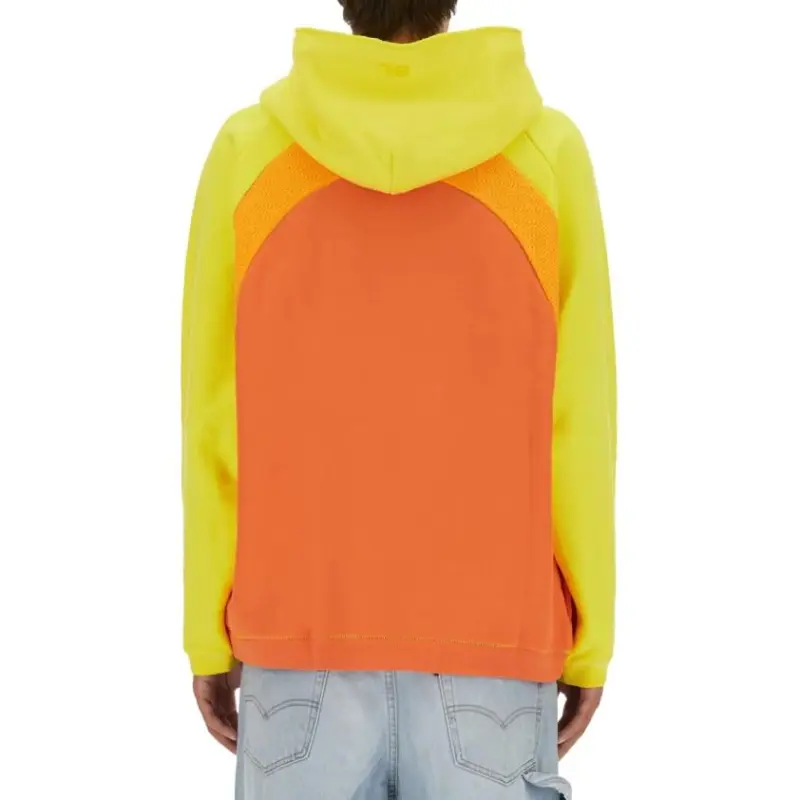 ERL Gradient effect Panelled Cotton Hoodie-3