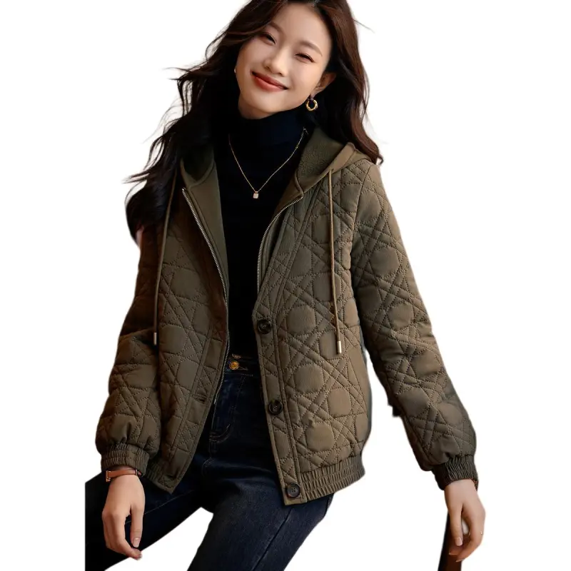 Mo Han Yi Mei Puffer Jacket Women's Green-4