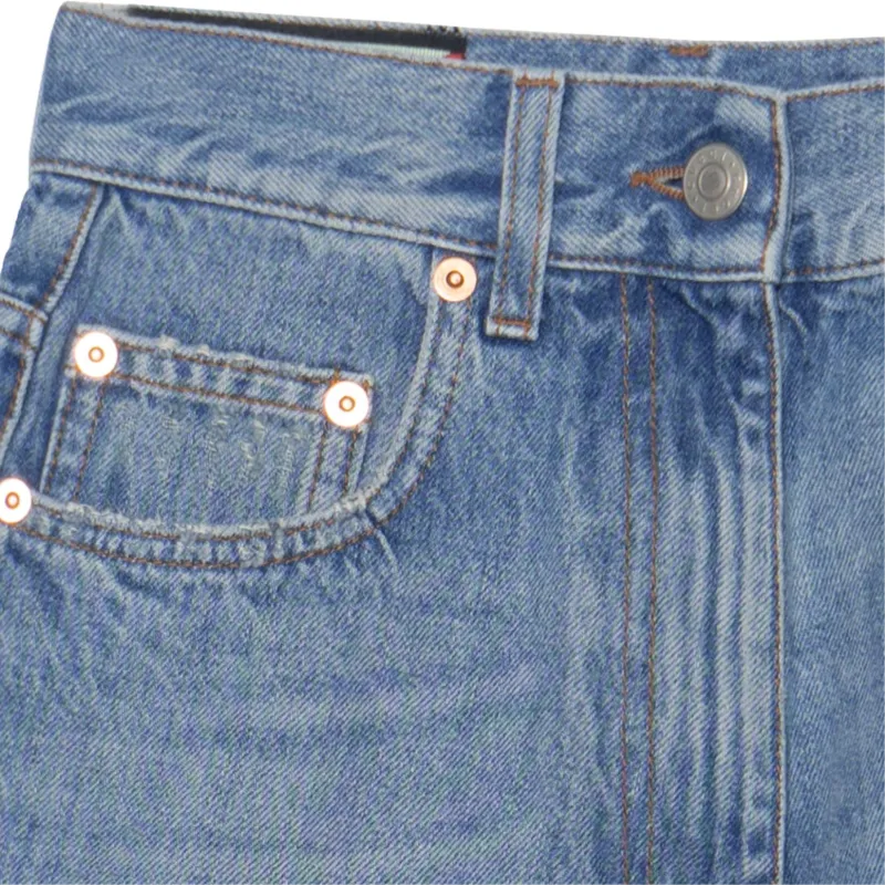 GUCCI Denim Shorts Women's Blue-9
