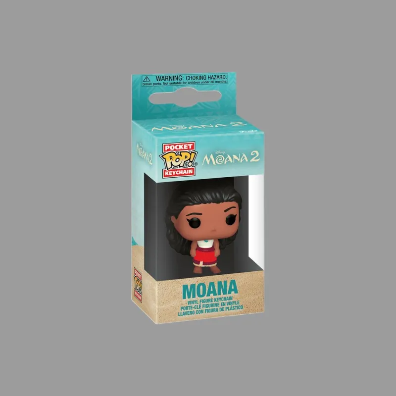 Funko Moana POP! Ocean Encounter 2 Moana Keychain Wearing A Red Dress Chibi Figures-1