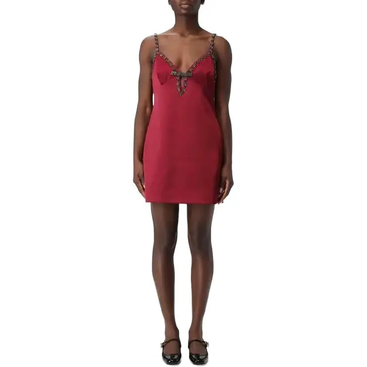 Self portrait Satin Strappy Mini Dress-2