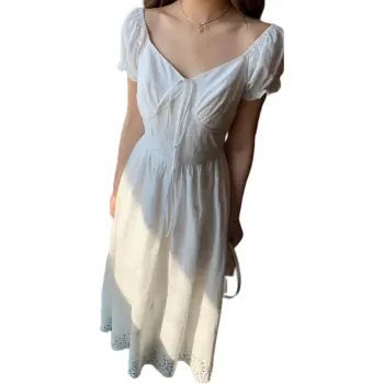 Summer Hooray Short Sleeved Dress Women's White