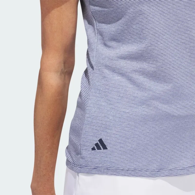 Adidas Ottoman Short Sleeve Polo Shirt Polo Shirt Women's Marine Blue-1