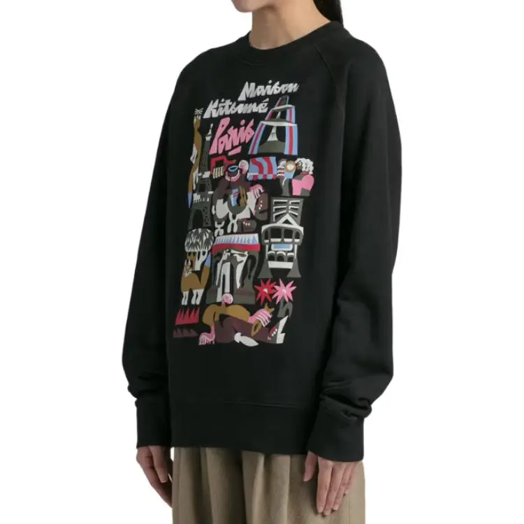 Maison Kitsune Sweatshirts Men Black-4