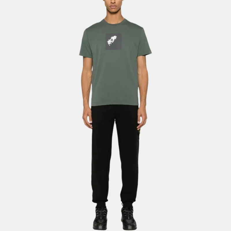 STONE ISLAND Logo Printed Crewneck T Shirt-4