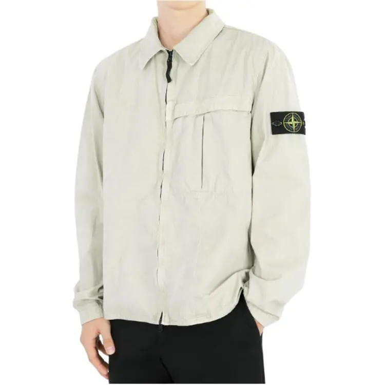 STONE ISLAND Organic Cotton Shirt Jacket-3