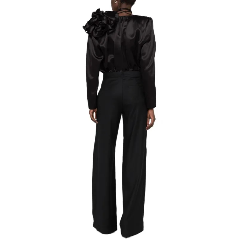 Magda Butrym Classic Shirred Flower Blouse-2