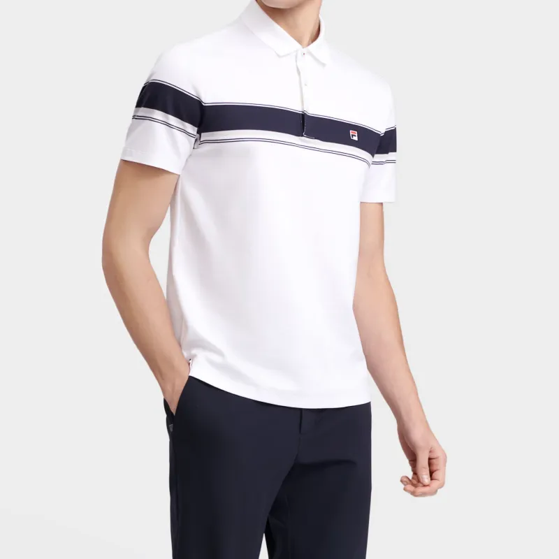 FILA Polo Shirt Men's Standard White-4