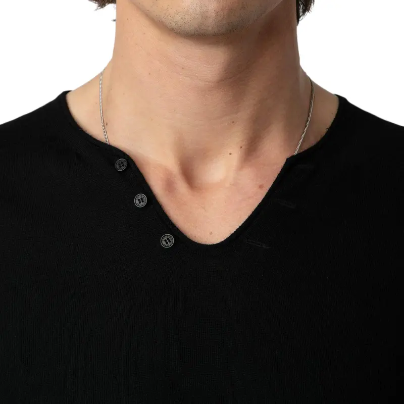 Zadig & Voltaire Monastir Logo debossed Merino Jumper-6