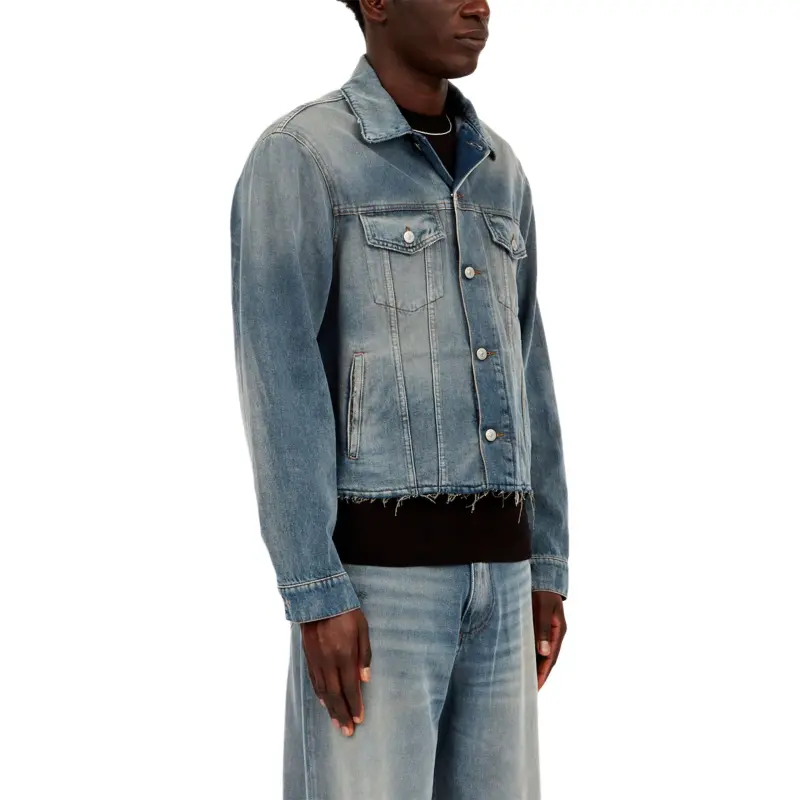 MM6 Maison Margiela Straight Hem Denim Jacket-2